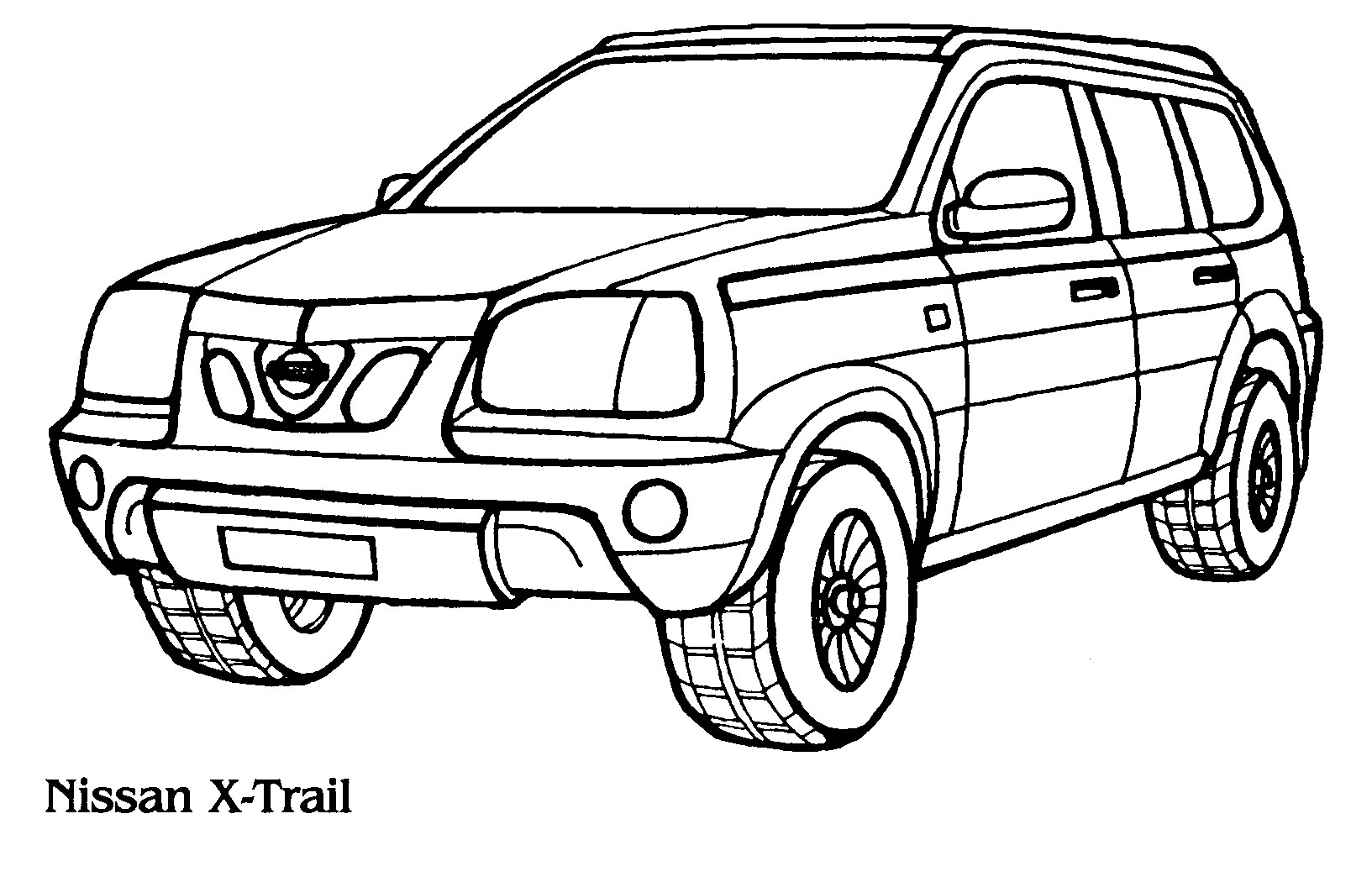 Coloring page - Nissan X-Trail