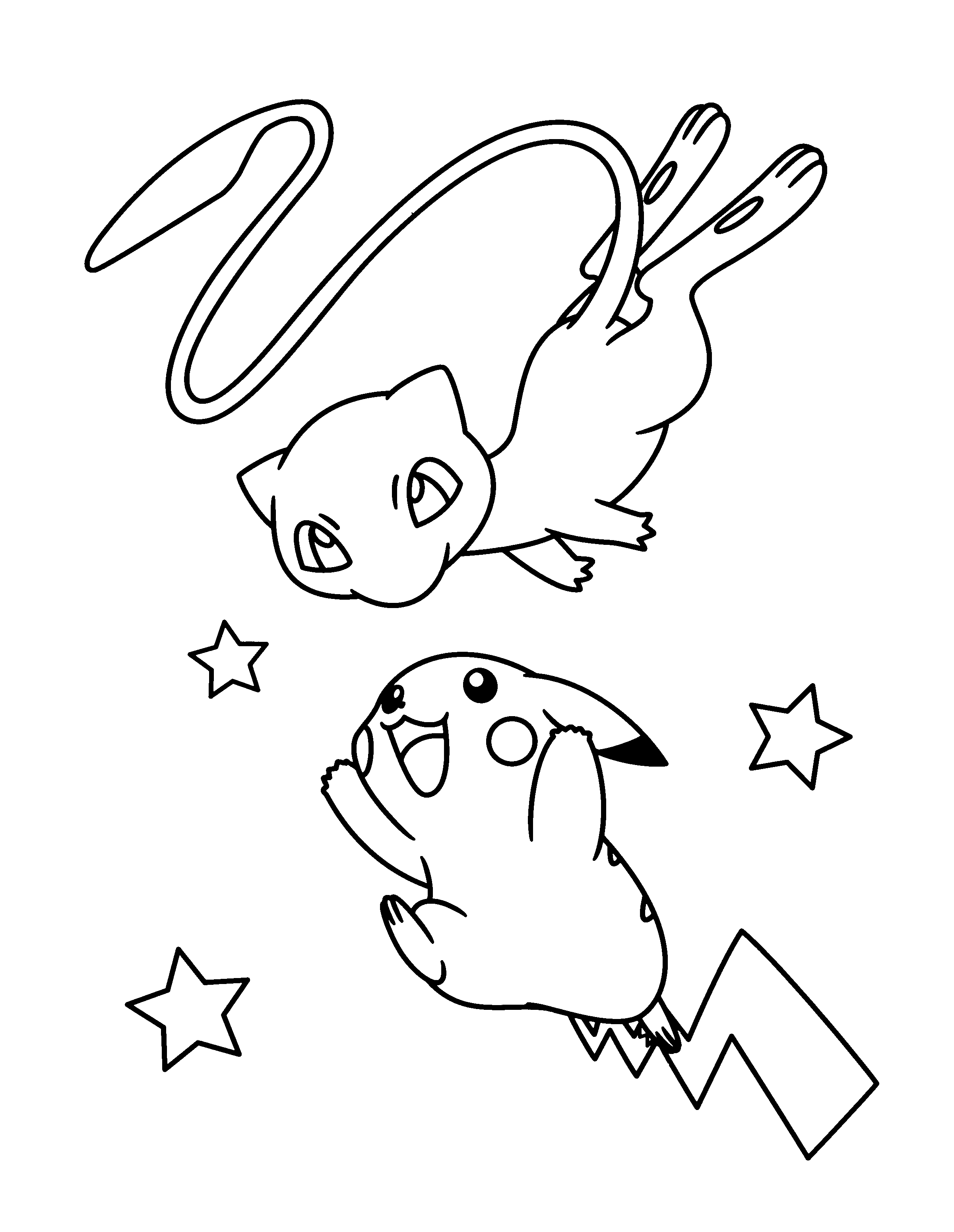 Pokemon Printables Coloring Pages Mew 9