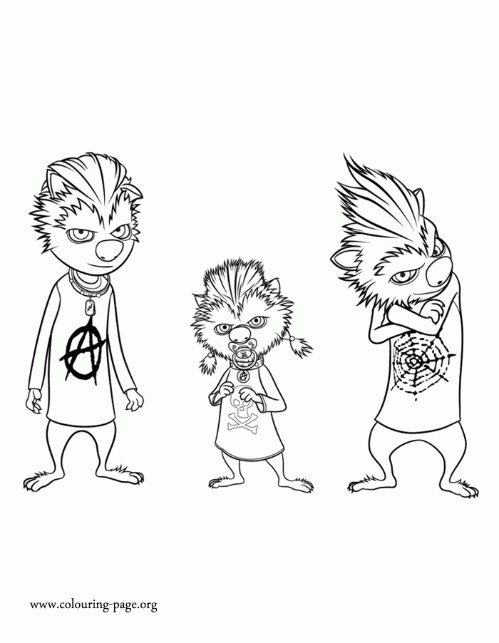Hotel Transylvania - Wolf Pups coloring page