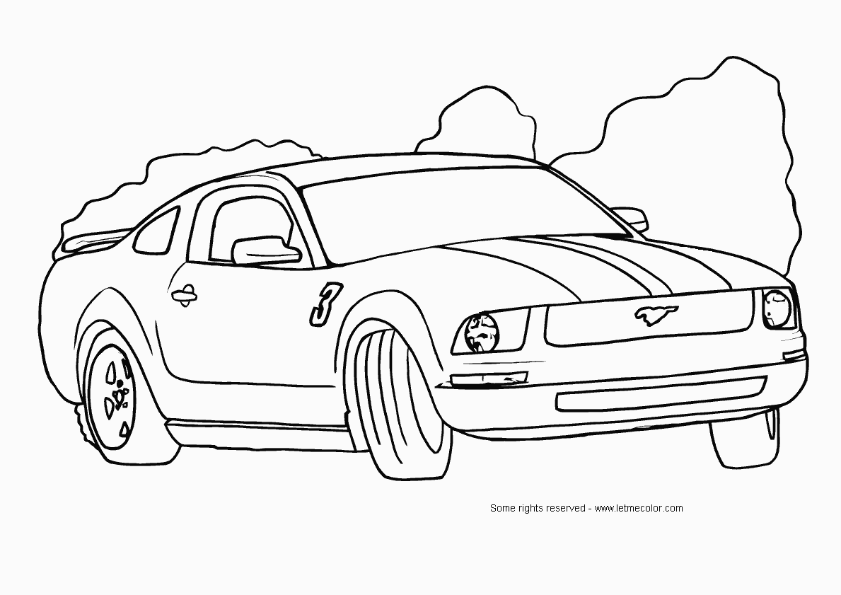Ford Mustang Car Coloring pages Free Printable Coloring Pages For ...