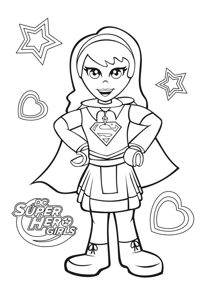 Lego Supergirl Coloring Page - Free Printable Coloring Pages for Kids