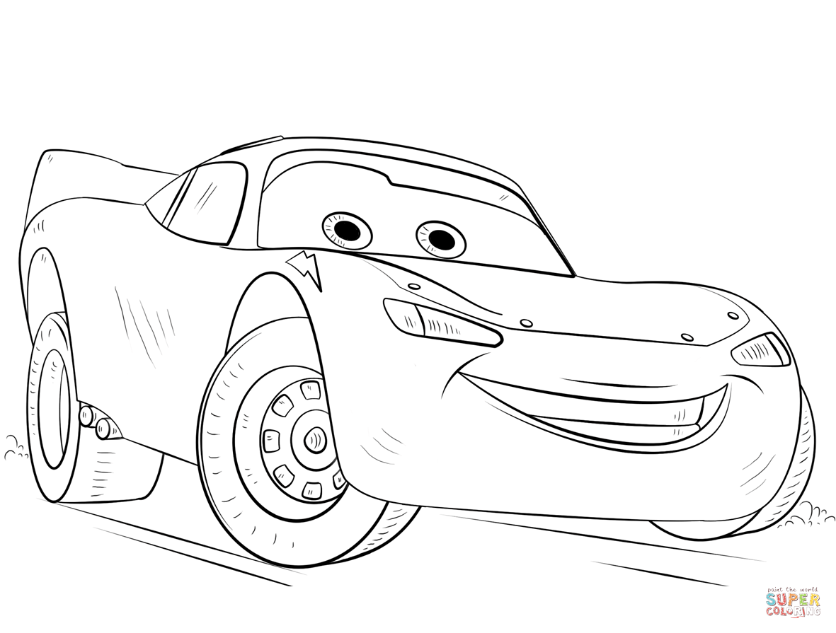 Lightning Mcqueen coloring page | Free Printable Coloring Pages