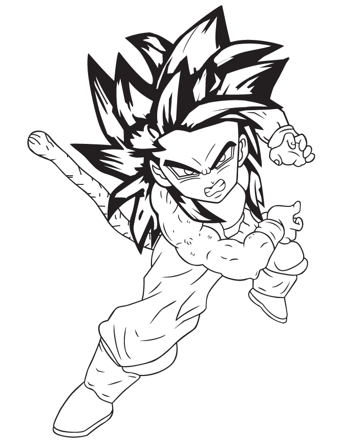 Anime Gohan Coloring Pages - Coloring Pages For All Ages