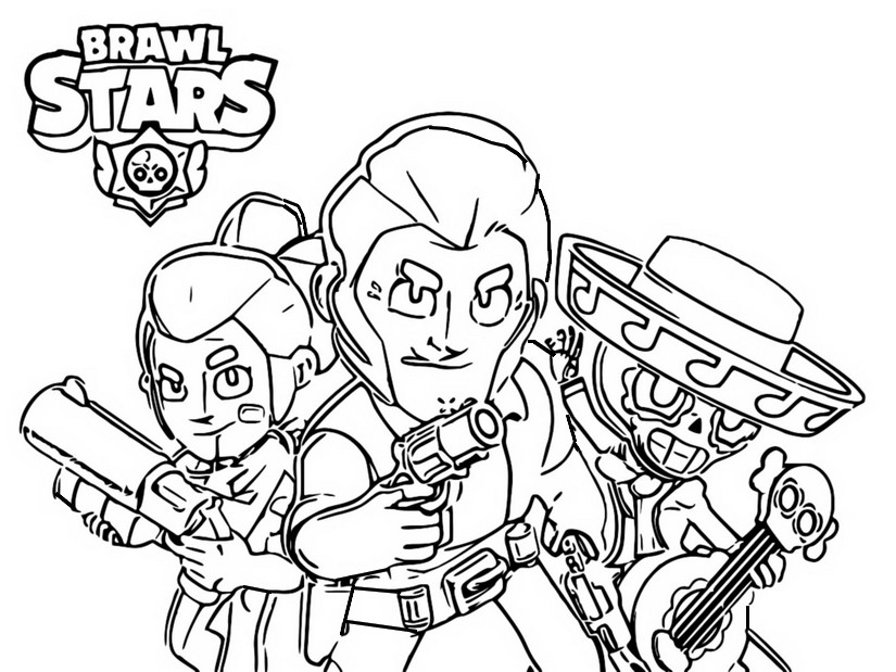 Brawl Stars Coloring Pages Coloring Home - coloriage brawl stars corbac couleur