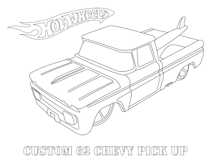 Chevy Truck Coloring Pages Coloring Home