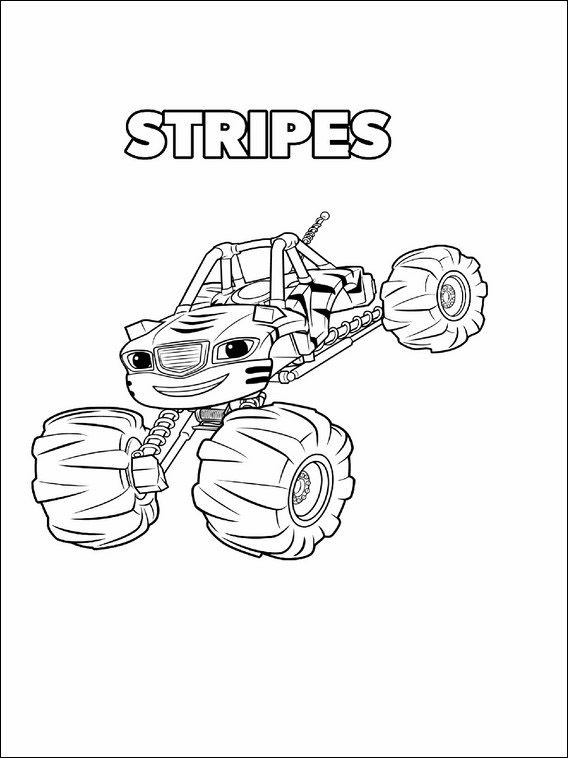Blaze and the Monster Machines Coloring Book 10