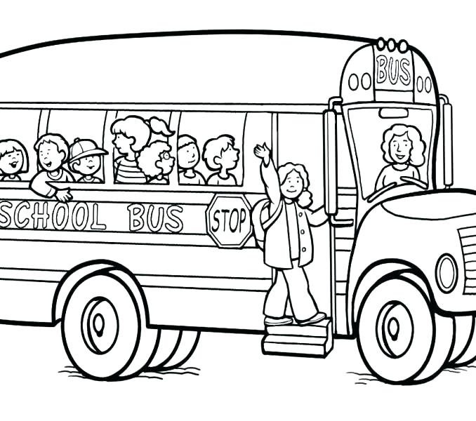 The best free Bus coloring page images. Download from 663 free ...