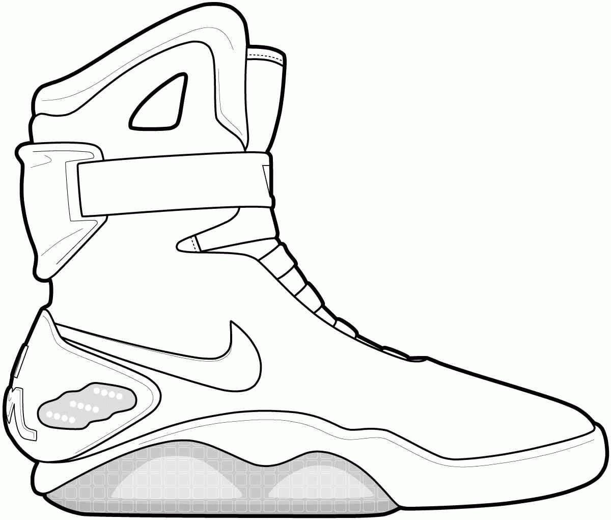 Nike Air Max Coloring Pages 9401 Shoes Free Clipart 48