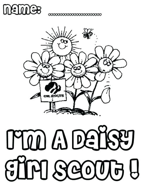 Daisy Scout Coloring Pages Girl Printable – ruidoso.club