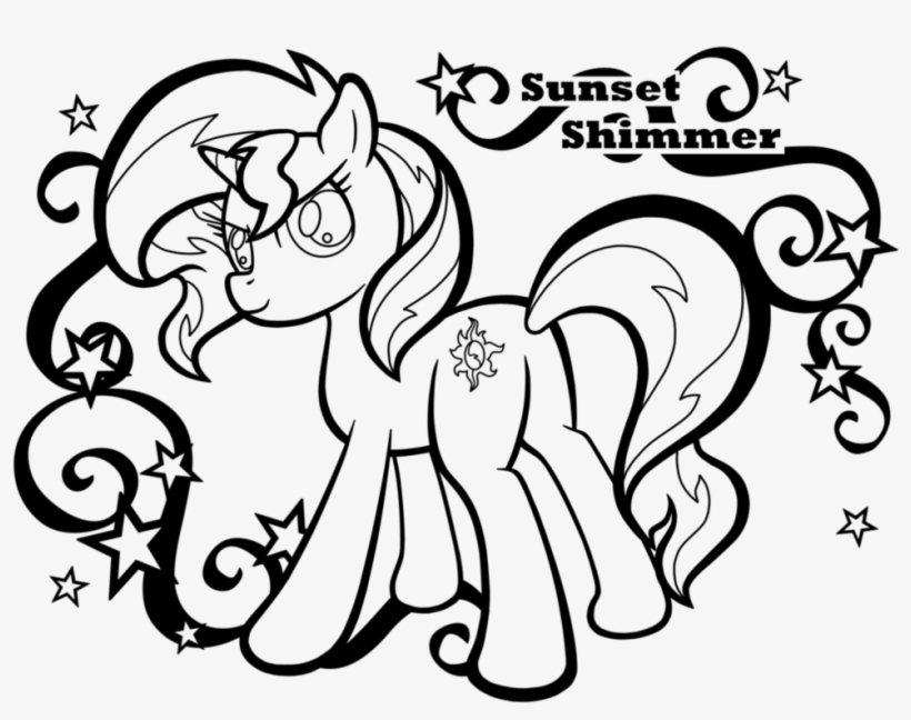 Sunset Coloring Pages - Sunset Shimmer Coloring Page - Free ...