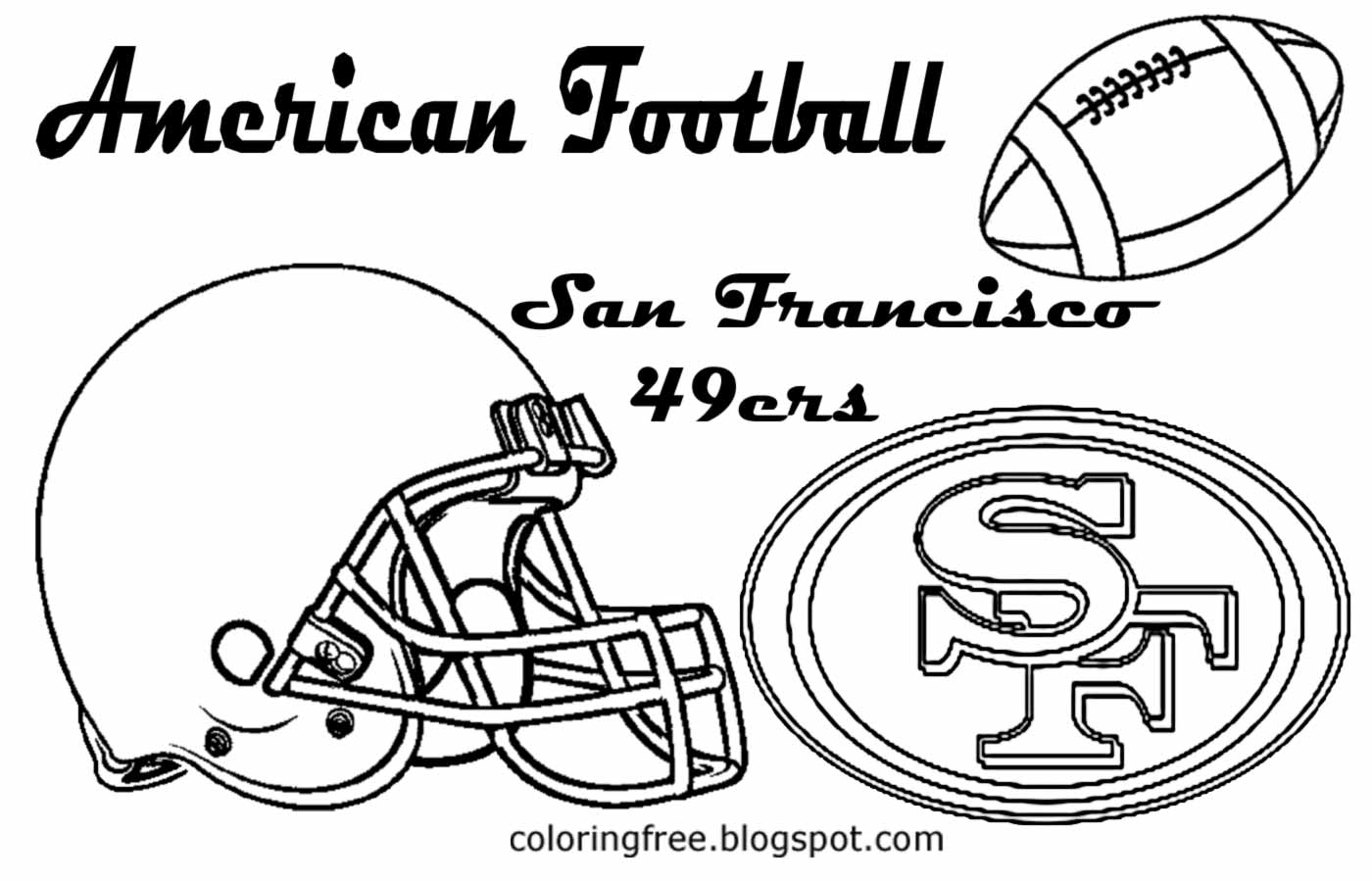 Printable American Football Coloring ...