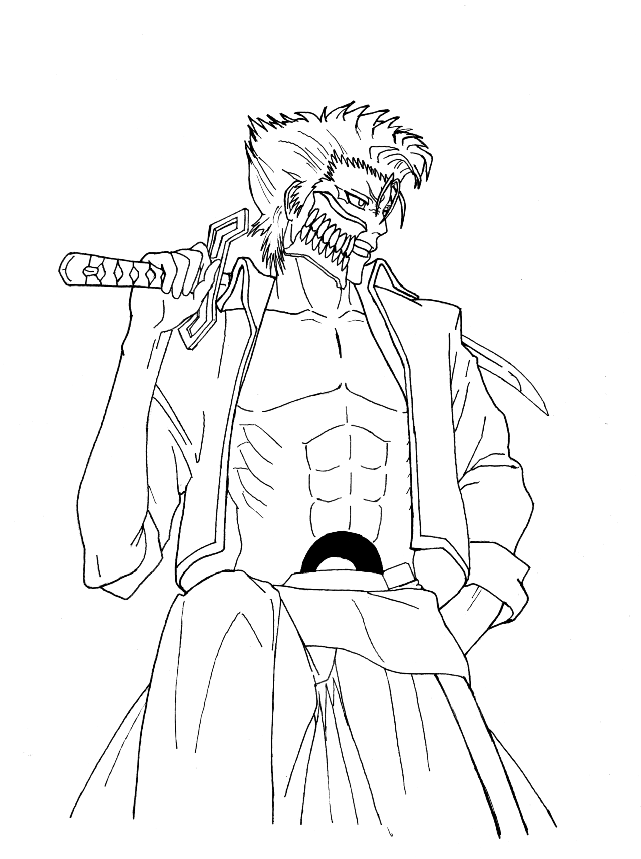 Bleach Grimmjow Coloring Pages - Coloring Home. 