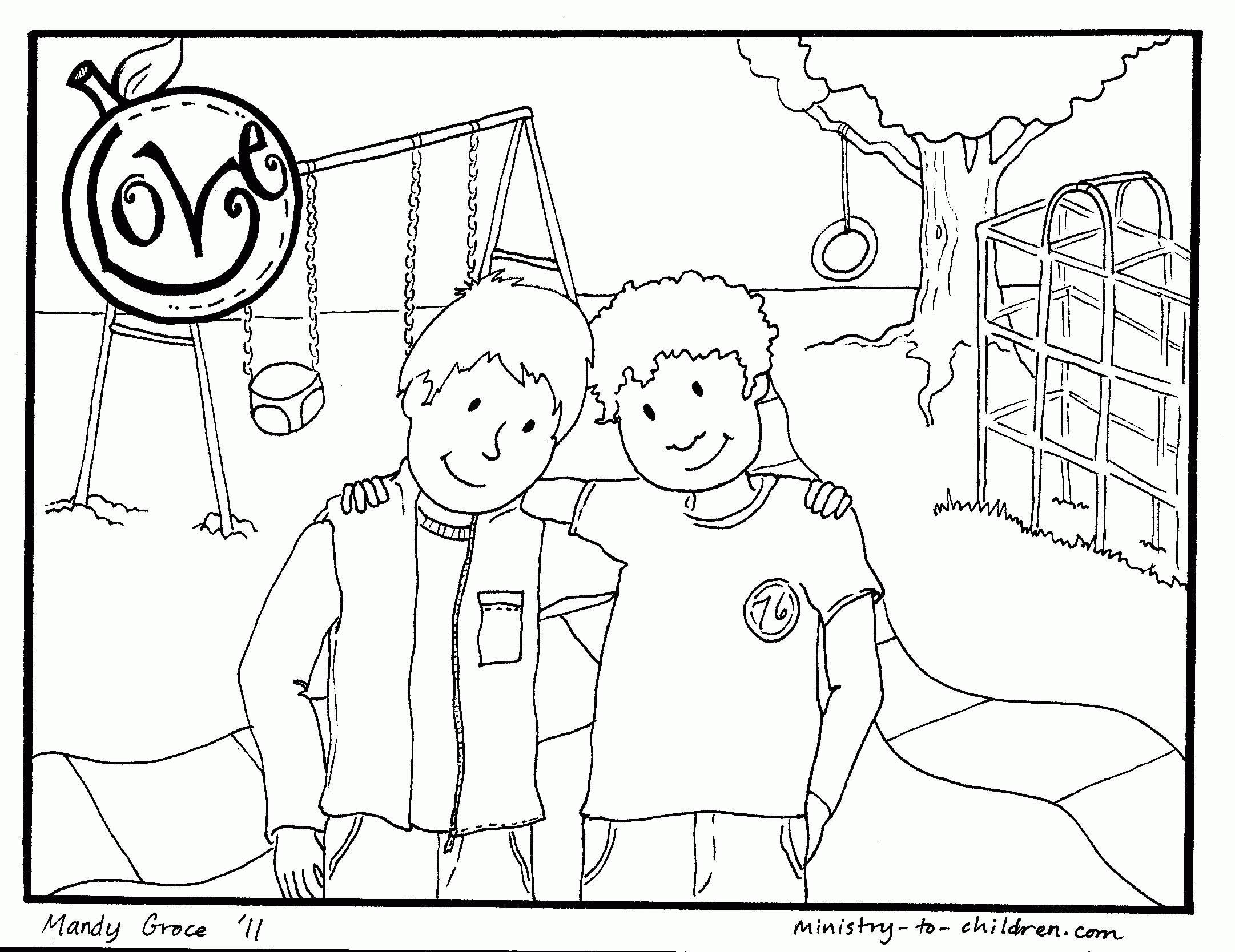 Fruits Of The Spirit Coloring Page - Coloring Home