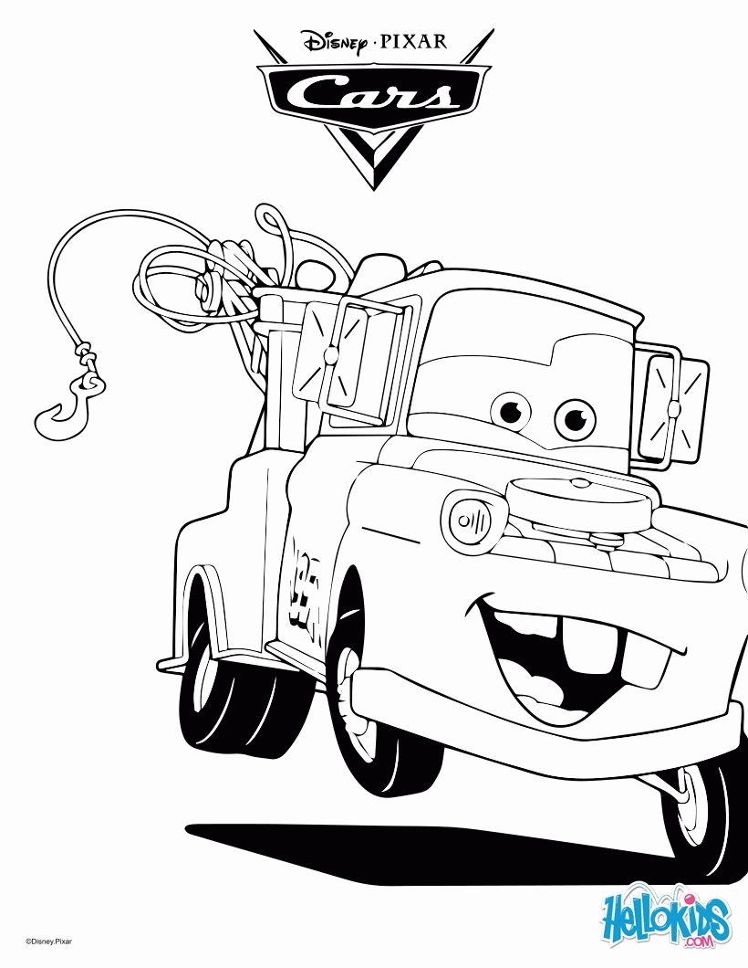 Tow Mater Coloring Pages Free   Coloring Home