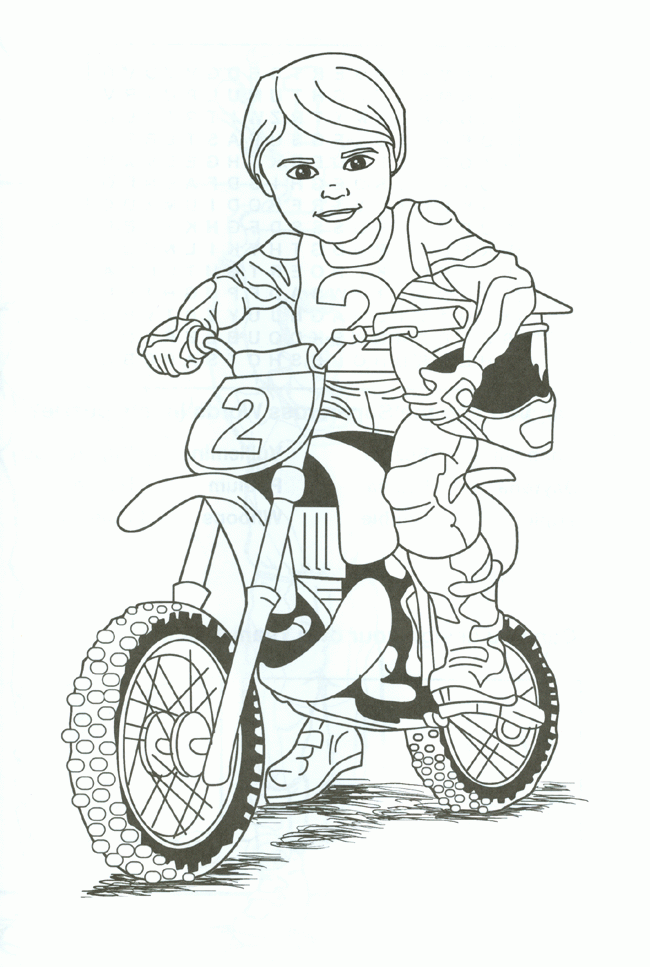 Dirt Bike Coloring Pages | Coloring pages for Boys | #19 Free ...