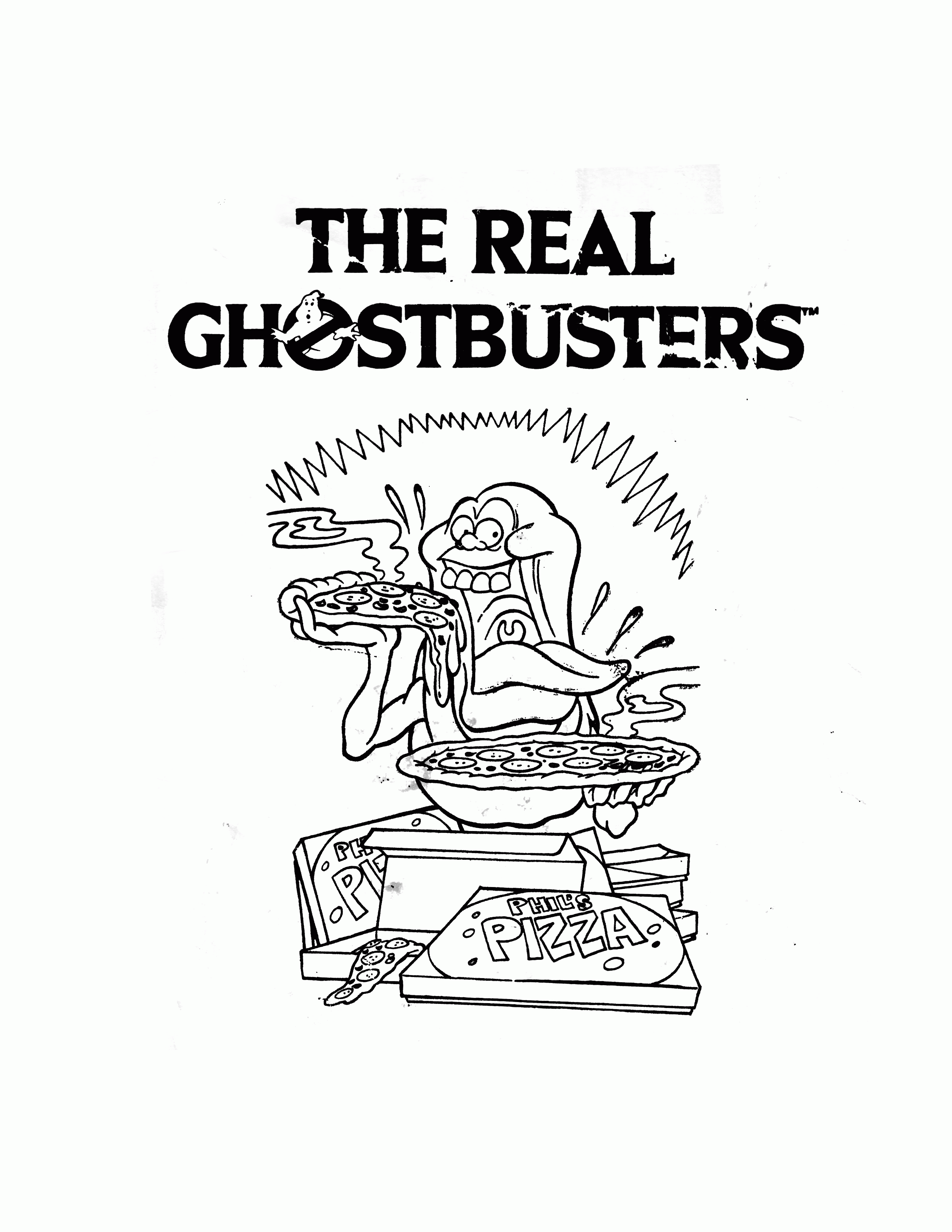 Real Ghostbusters Coloring Pages Ghostbusters 2 Coloring Pages ...