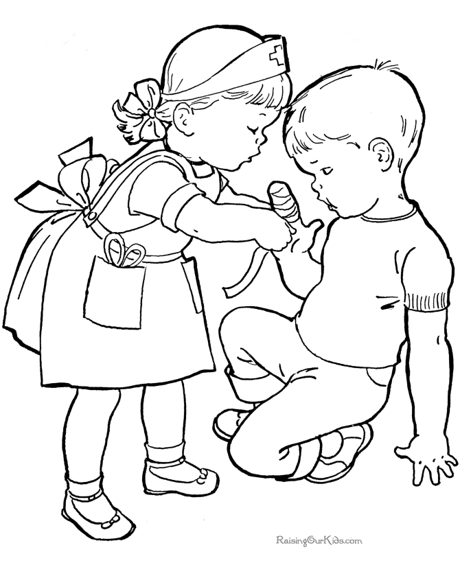 Happy When Helping Coloring Pages 1