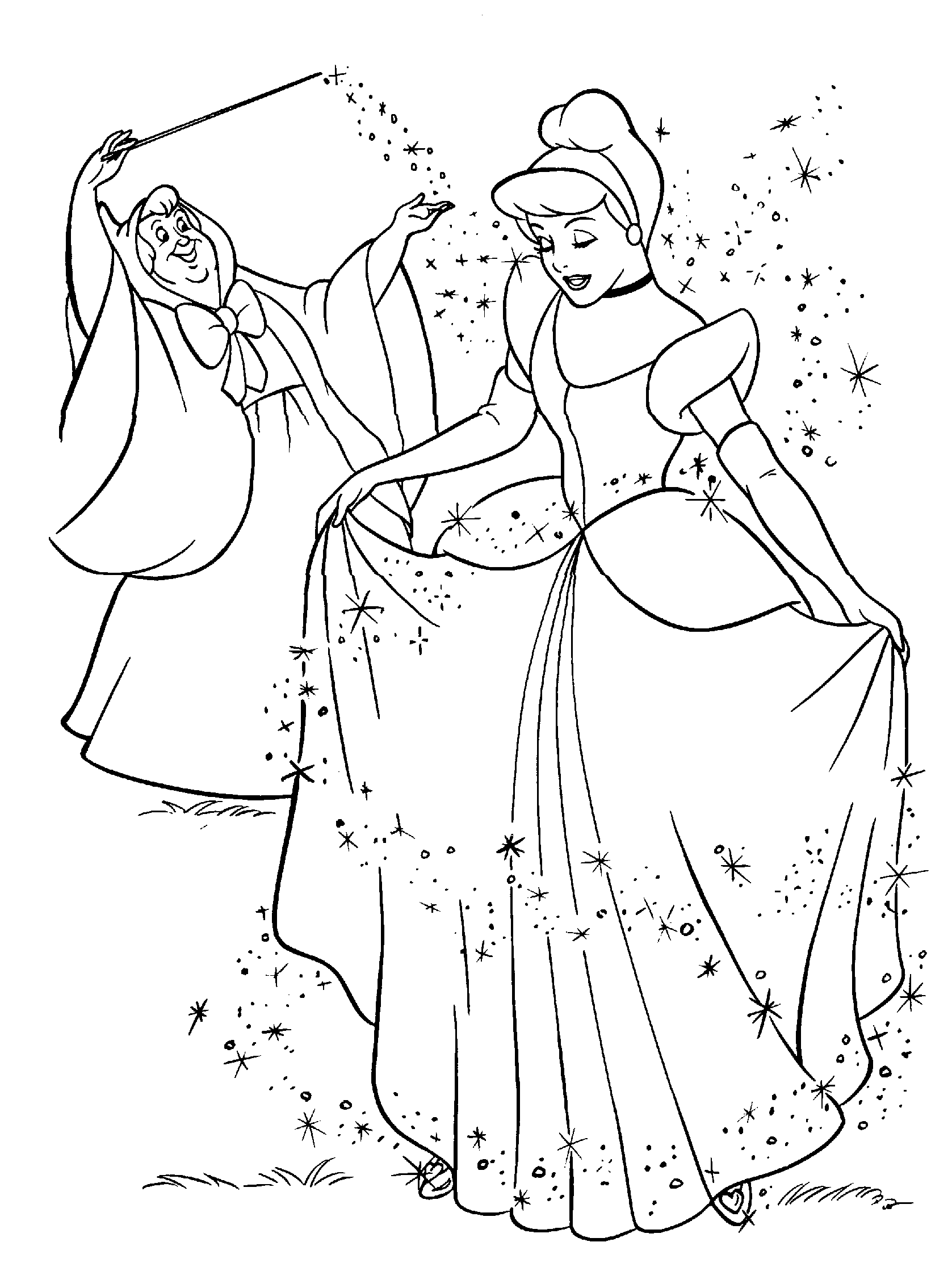Free Printable Cinderella Coloring Pages For Kid   Coloring Home