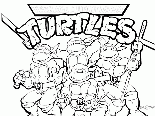 printable ninja turtles coloring pages  coloring home