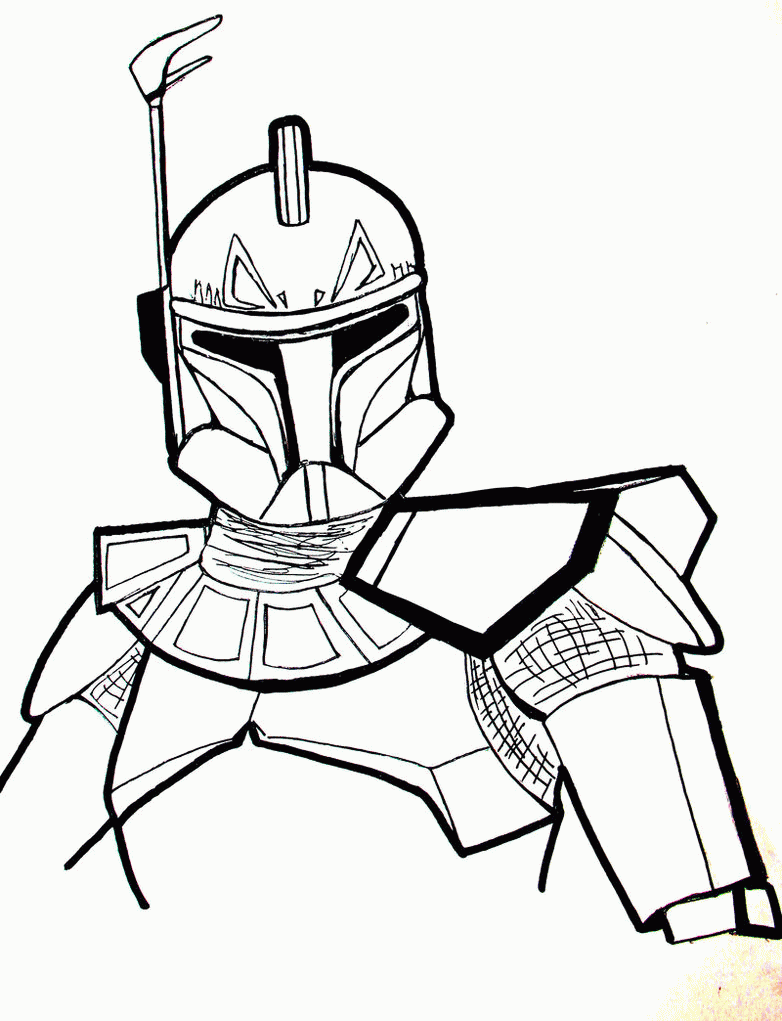 Star Wars Clone Trooper Free Coloring Pages - Coloring.