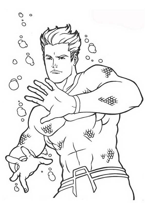 Aquaman Coloring Page - Coloring Home