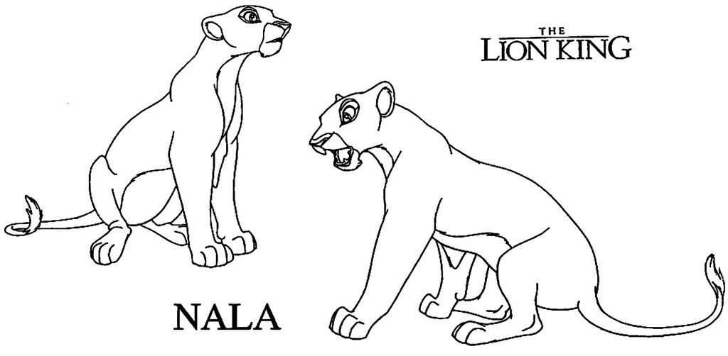 nala adult Colouring Pages