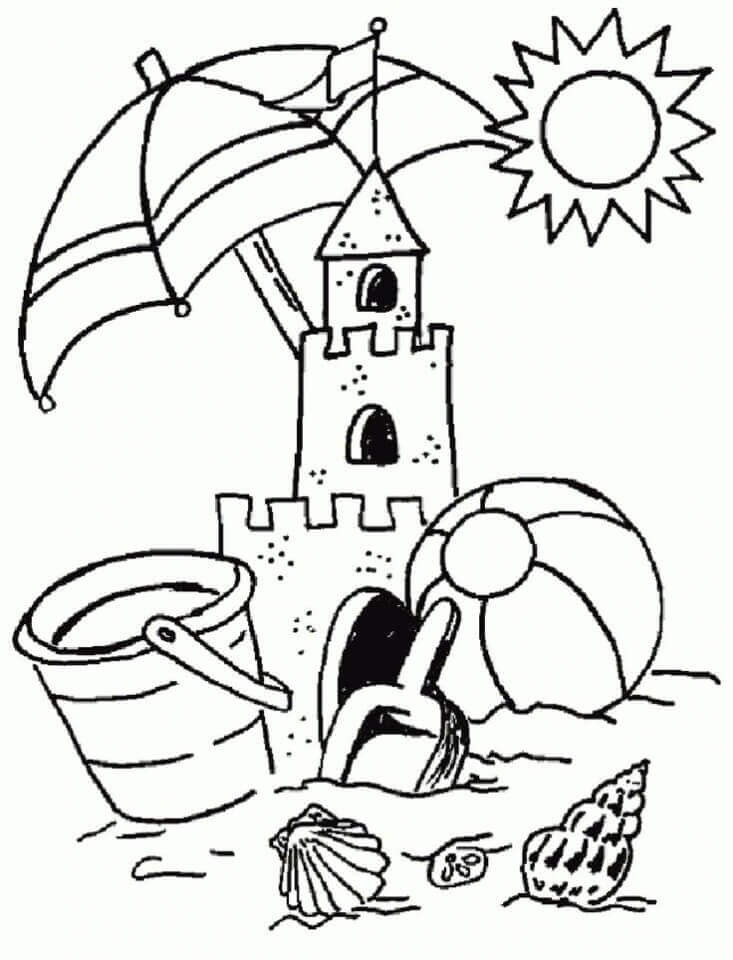 25 Free Printable Beach Coloring Pages