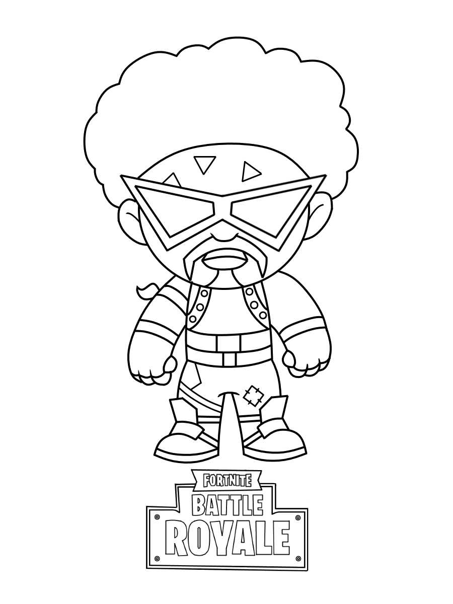 Baby Funk Ops in Fortnite is clearly by the classic disco style of the 80s Coloring  Pages - Fortnite Coloring Pages - Coloring Pages For Kids And Adults