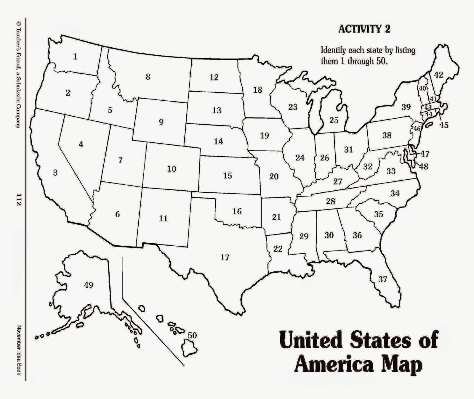Map Of America Coloring Page - Coloring Home