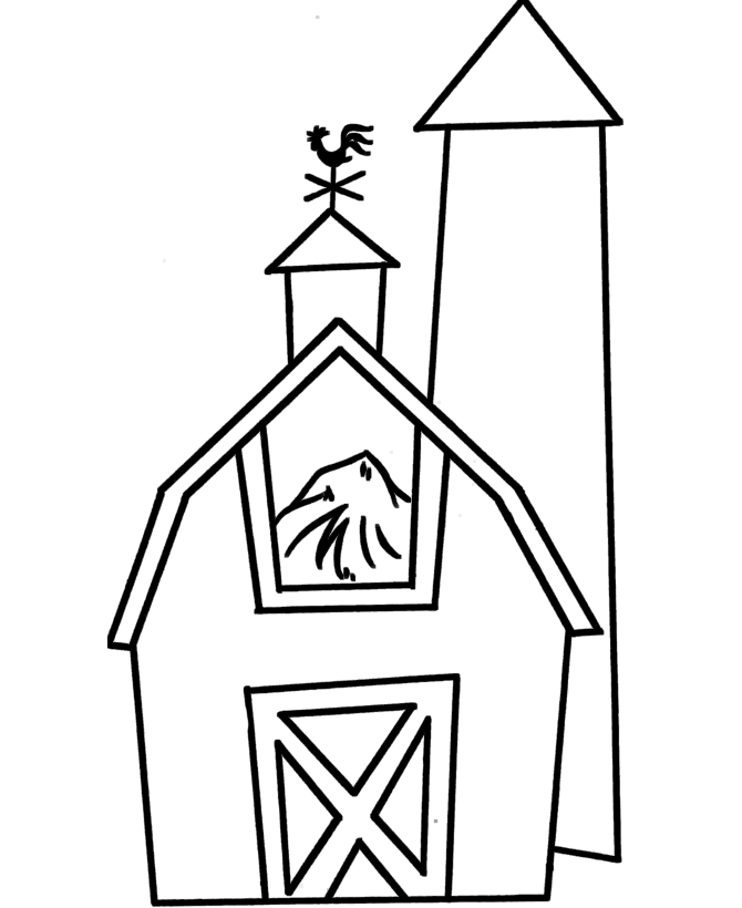 Barn Coloring Pages To Print Coloring Home