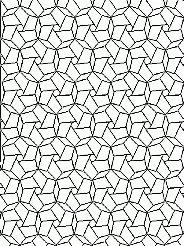 Geometric Patterns Coloring Pages | Dover ...