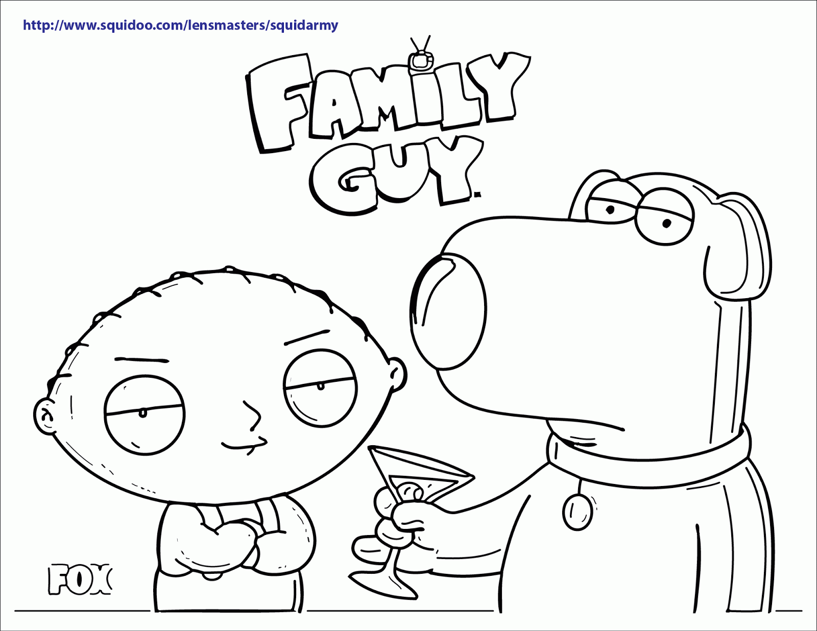 Coloring Pages Of Family Guy - Coloring Page