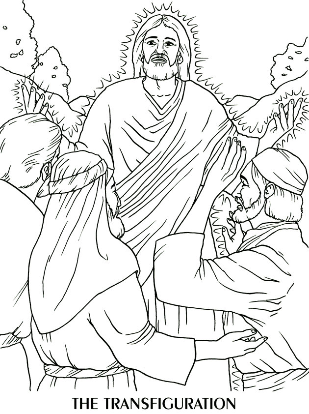 Transfiguration Coloring Page - Coloring Home