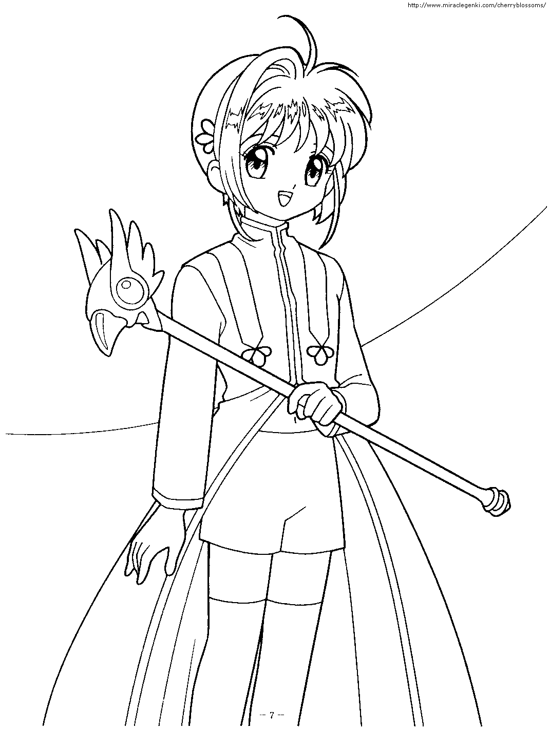 Cardcaptor Sakura Coloring Page | Coloring Pages of Epicness ...