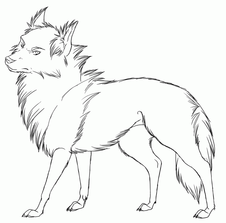 Animal Wolf Coloring Pages Printable | Animal Coloring pages of ...