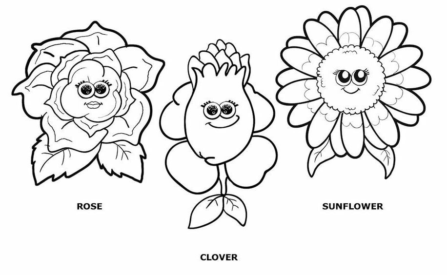 Flower Friends Coloring Page | daisy scouts | Pinterest | Coloring ...