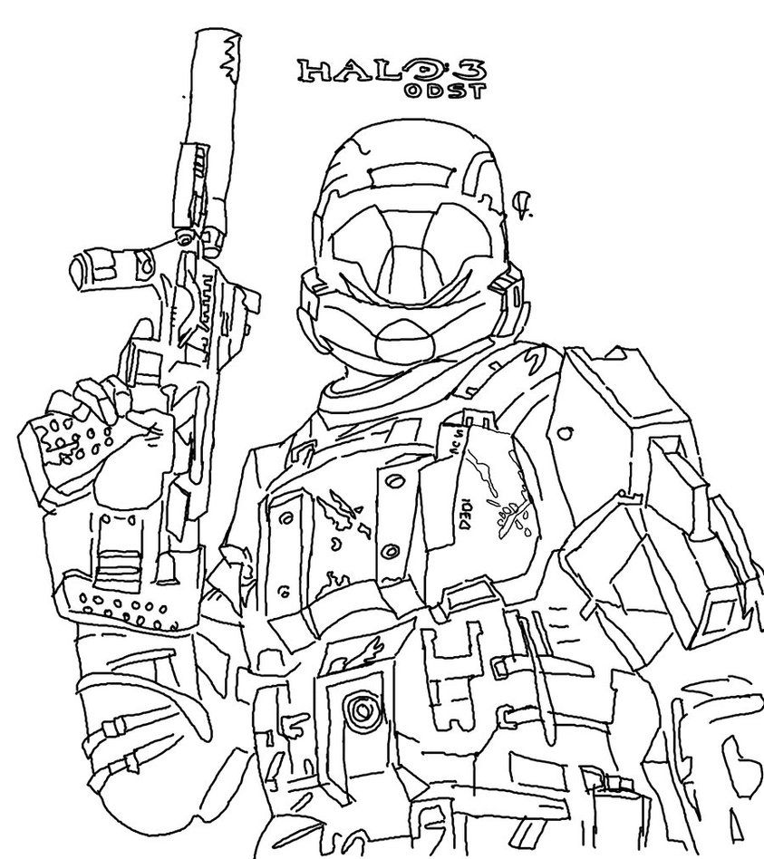 free printable halo coloring pages for kids coloring pages to coloring home
