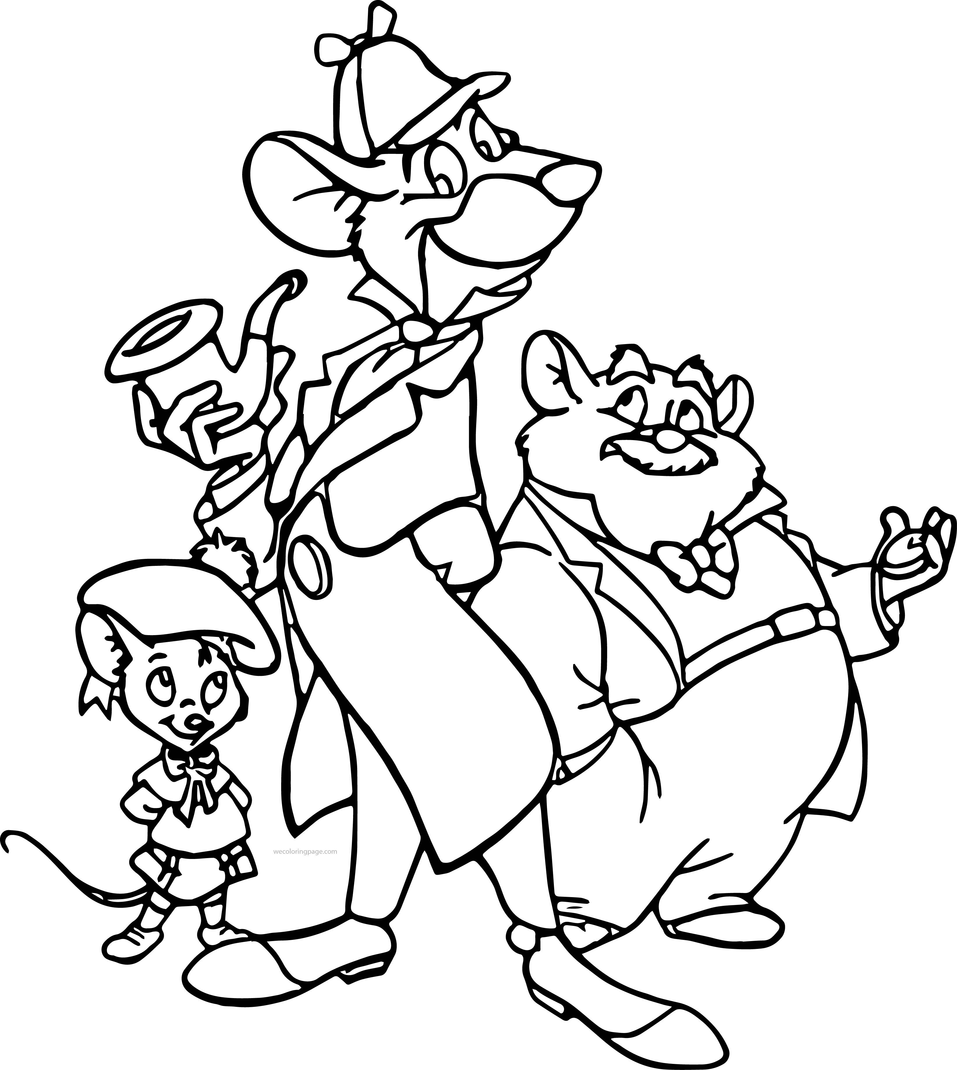The Great Mouse Detective Coloring Pages | Cartoon coloring pages ...