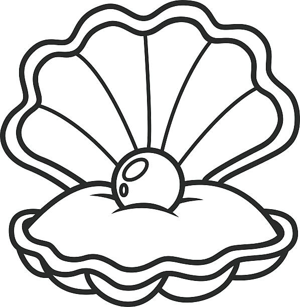 19+ clam coloring page