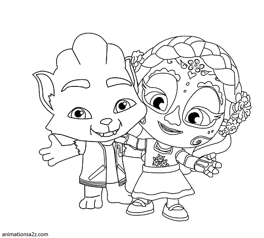 Super Monsters coloring pages - AnimationsA2Z | Monster coloring pages, Coloring  pages, Bear coloring pages