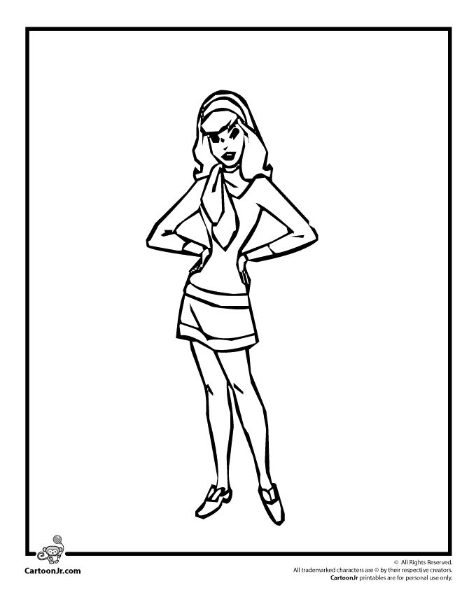 Scooby doo daphne coloring pages