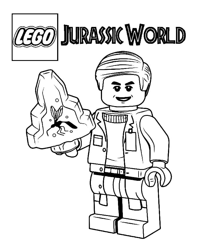 Lego Jurassic Park Coloring
