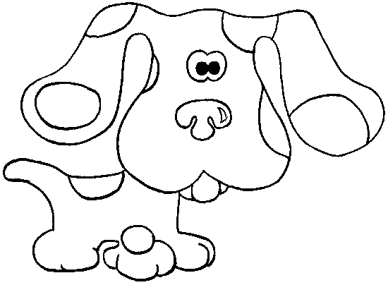 13 coloring pages of blues clues | Print Color Craft