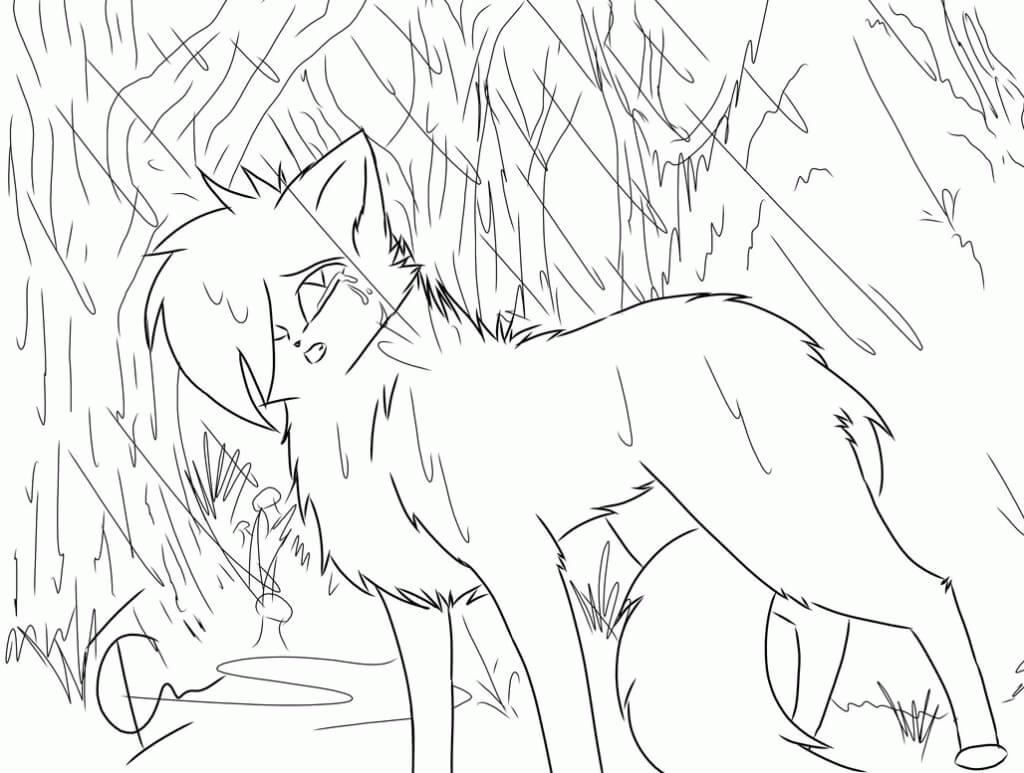 Writing Warrior Cat Coloring Only Coloring Pages - Widetheme