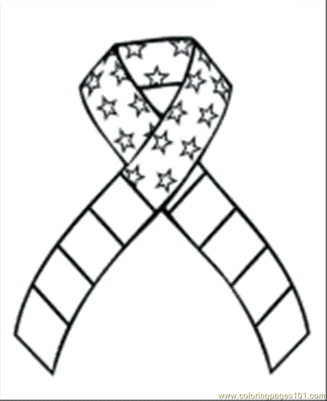 Yellow Ribbon Coloring Page - High Quality Coloring Pages