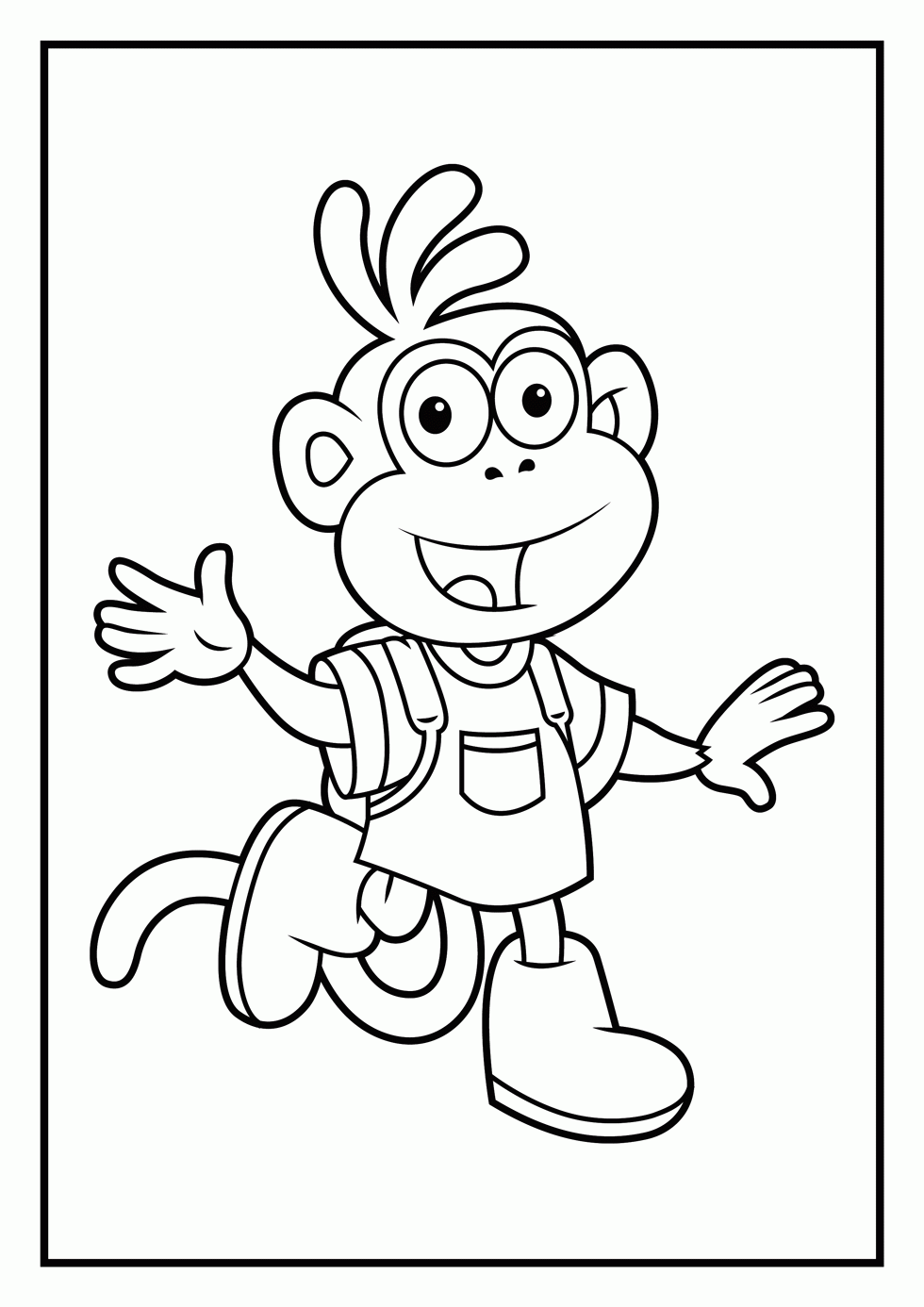 Dora Coloring Pages Swiper Coloring Pages