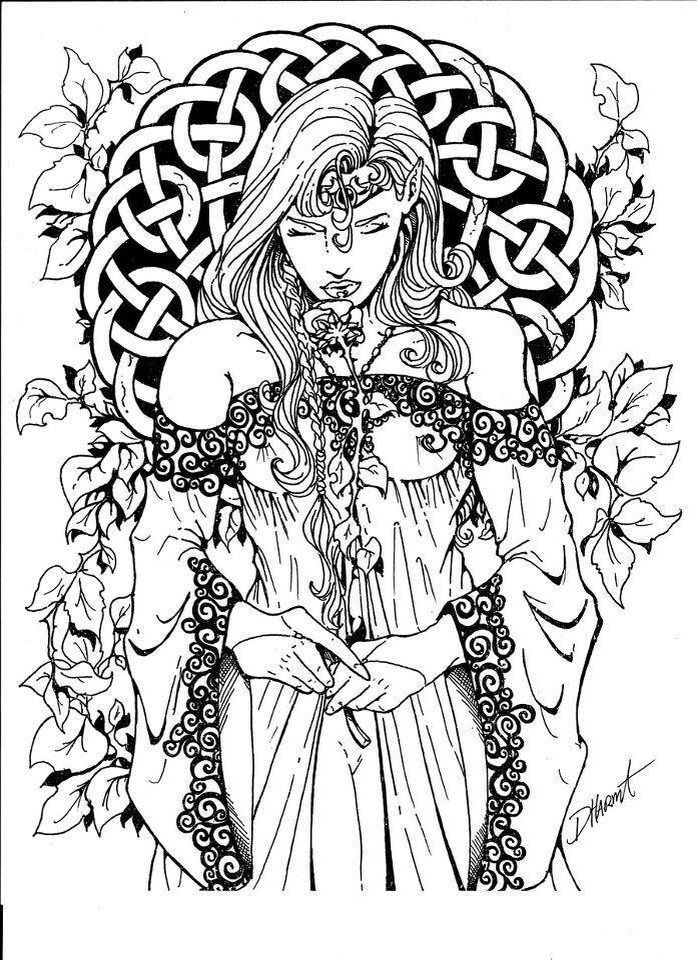 Printable Wiccan Coloring Pages - Coloring Home