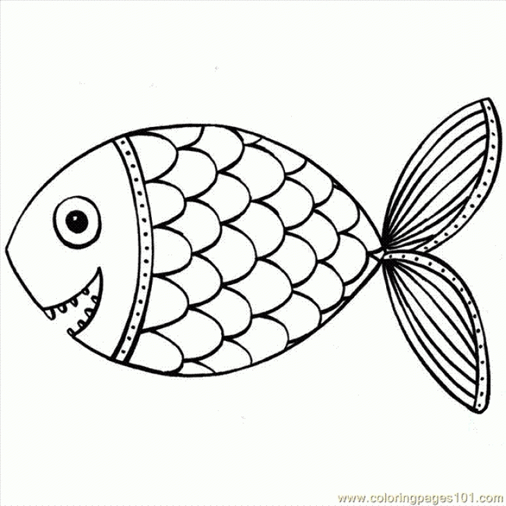 The Rainbow Fish Coloring Page - Coloring Pages for Kids and for ...