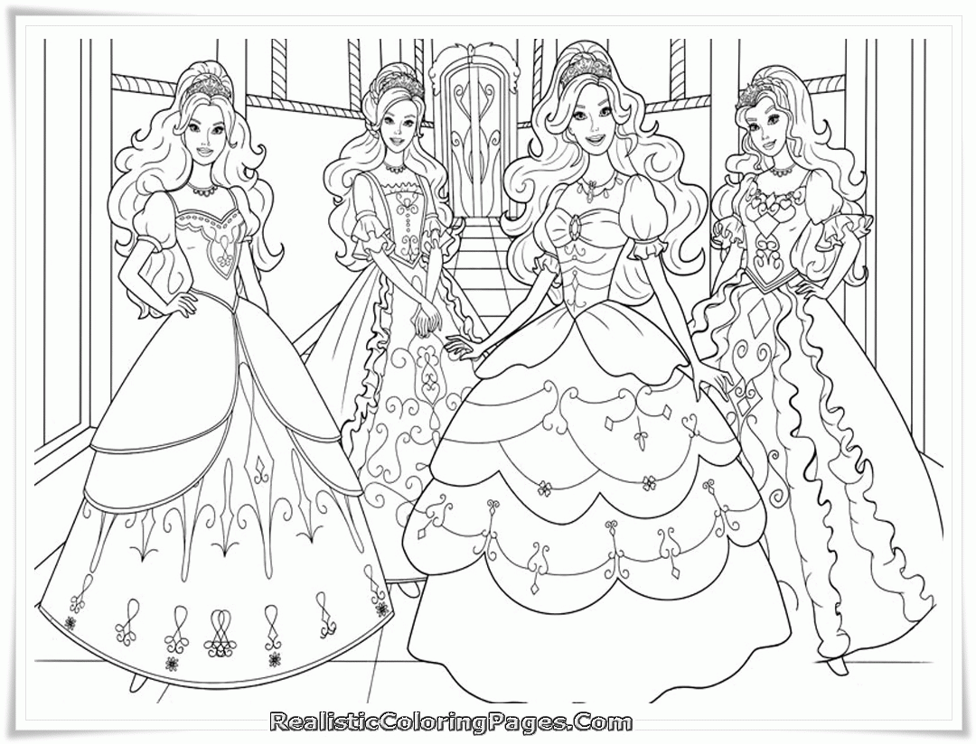 Barbie And The Three Musketeers Coloring Pages | Realistic ...