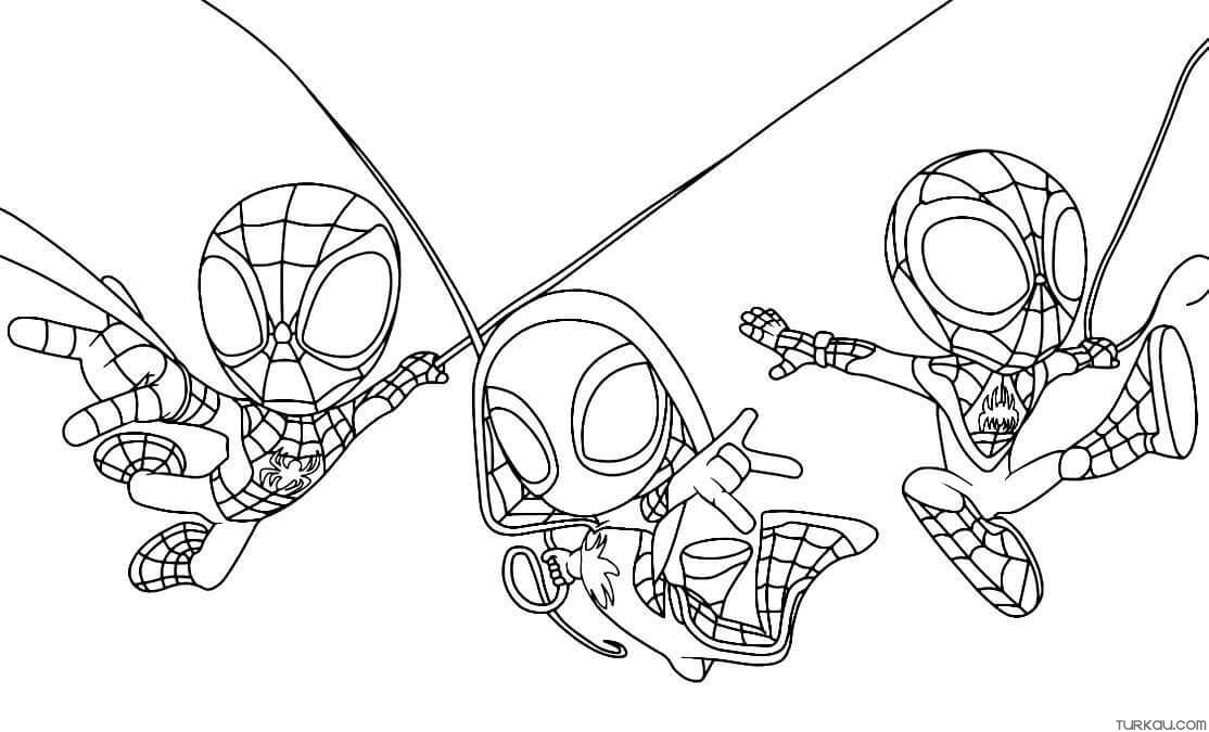 Spidey And His Amazing Friends Coloring Page » Turkau